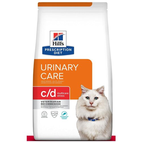 Сухой корм для кошек HILLS Hill's Prescription Diet Urinary Care c/d Multicare Stress профилактика МКБ при стрессе, с океанической рыбой 1,5 кг