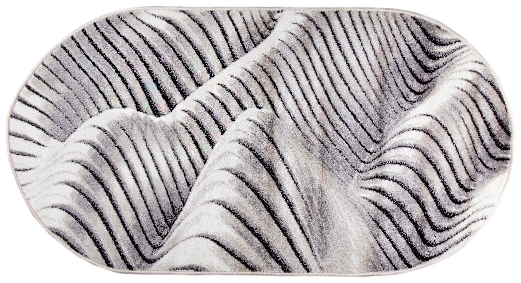 Ковер Люберецкие ковры Альфа 88105, серый, 1.5 х 0.8 м - фотография № 1