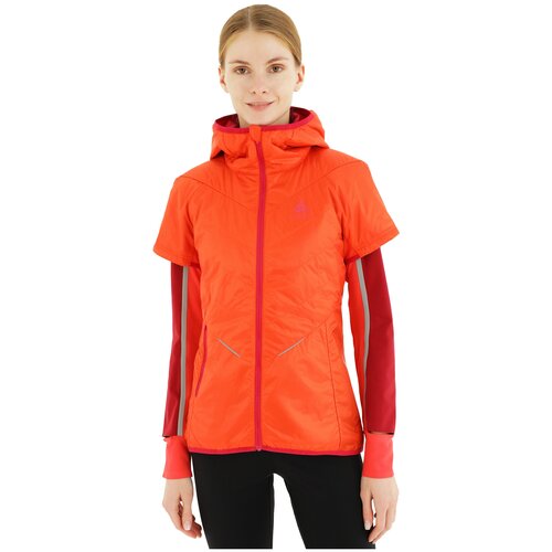 Жилет беговой ODLO Vest hoody primaloft LOFTONE Spricy Orange-Cerise (US:XL)