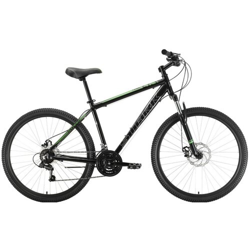 Горный велосипед Stark Tank 271 D год 2022 цвет Черный-Зеленый ростовка 16 2300000₽
