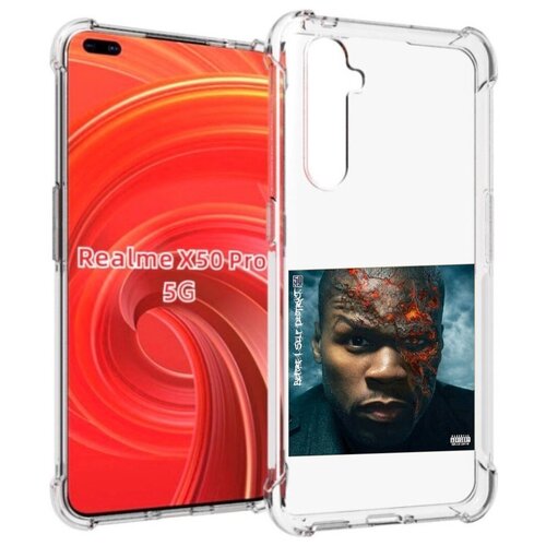 Чехол MyPads 50 Cent - Before I Self Destruct мужской для Realme X50 Pro задняя-панель-накладка-бампер чехол mypads 50 cent before i self destruct мужской для xiaomi redmi k60 pro задняя панель накладка бампер