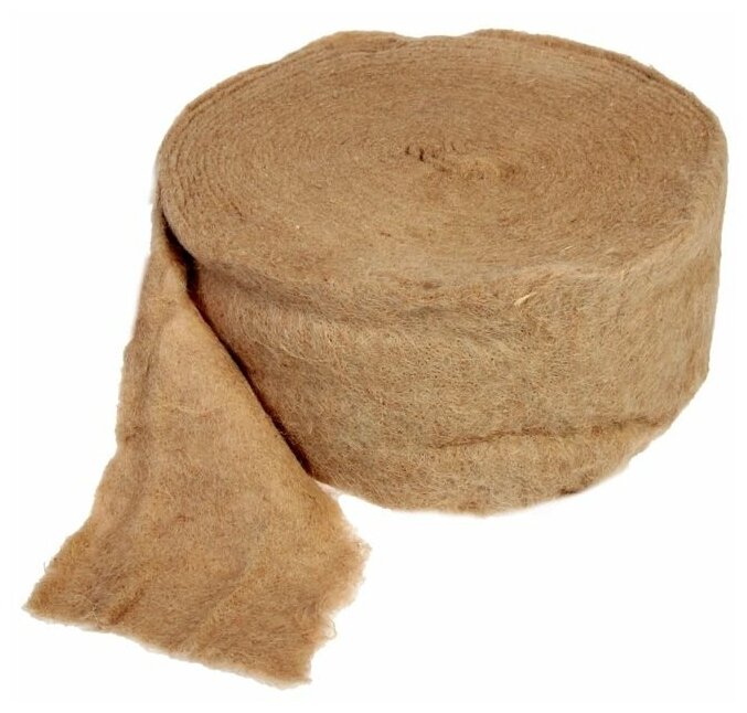 фото Джут межвенцовый утеплитель (Пряжа техническая) Евроджут 5-6мм* 150мм, (20м) 2695172