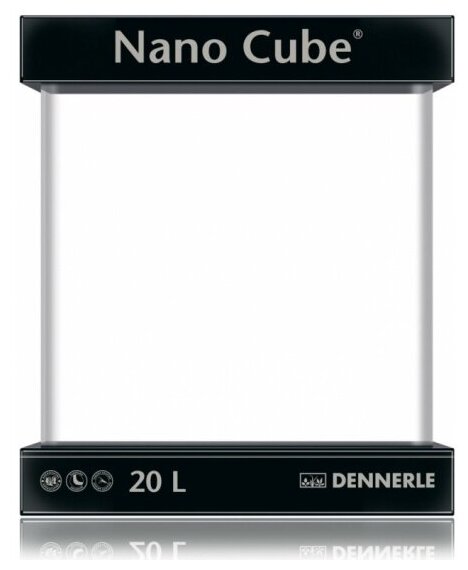 Аквариумный набор 20 л (крышка, подставка) Dennerle NanoCube 20 черный - фотография № 5