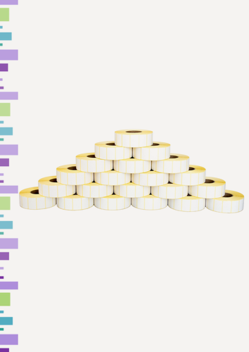 Изображение товара Термоэтикетка ЭКО 30х20, 21 ролик (1800 шт в ролике) втулка 40 мм упаковка