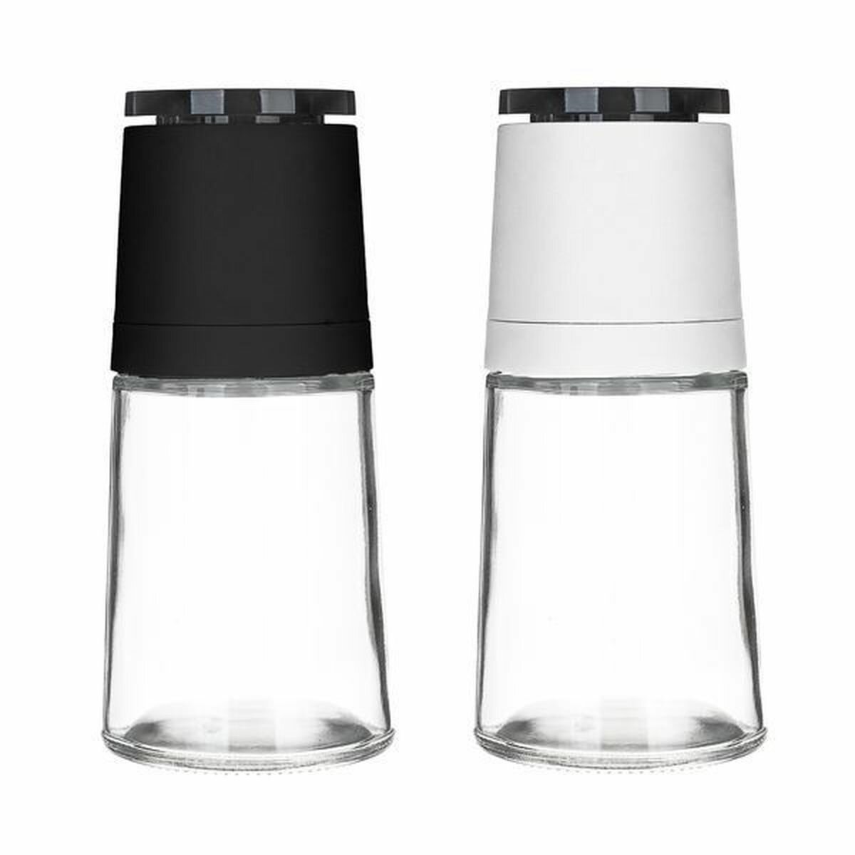Набор мельниц для специй 2шт, 13,5см, стекло/пластик Vetta