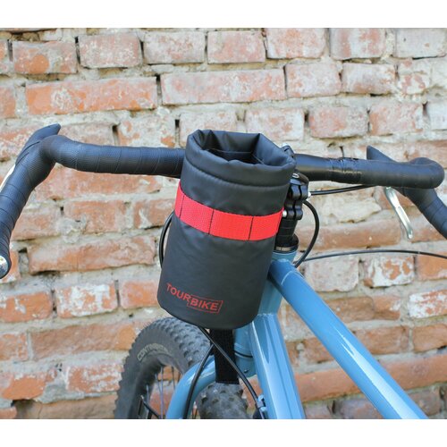 Велосумка кормушка на руль, р-р 16х11 см, цвет черный. Серия CITY. TOURBIKE