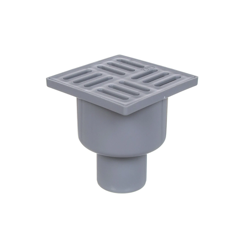 Трап вертикальный с сухим гидрозатвором с поплавком серый D50 100х100 RTP 36587 350₽