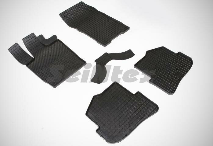 Резиновые коврики Сетка Seintex для AUDI A1 2010-н. в. (85467)