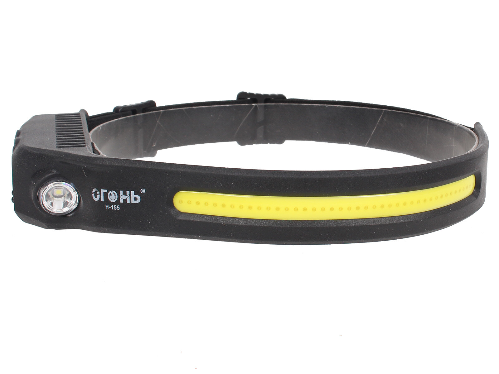 Фонарь налобный светодиодный лента АКБ USB 155