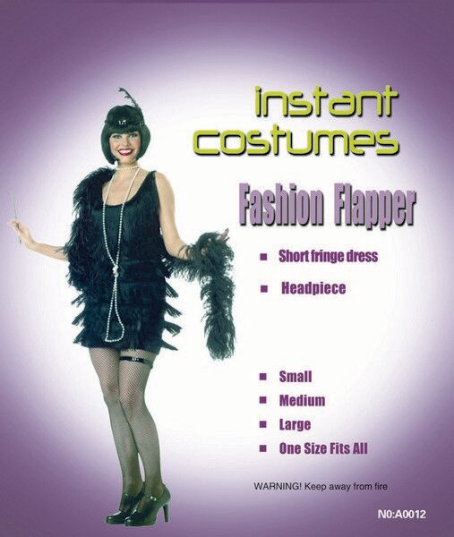 Карнавальное платье Чарльстон I-Bright Company, полиэстер 100%, женское/мужское, размер 44, черное