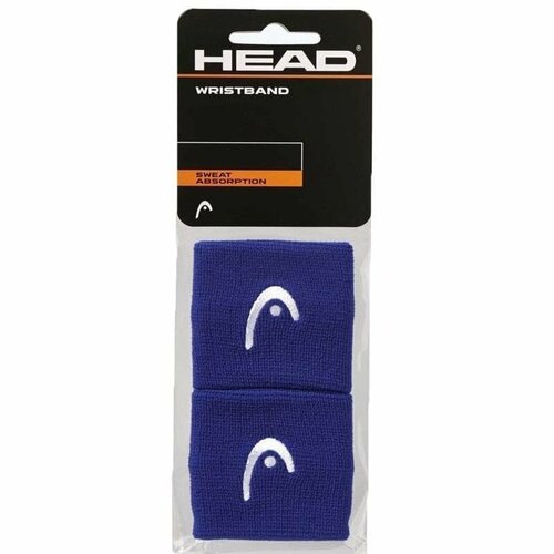Напульсник для тенниса HEAD Wristband 2.5 x2 синий 285050-BL