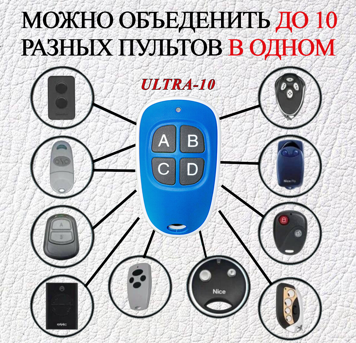 ULTRA-10 пульт смарт-дубликатор для ворот и шлагбаумов