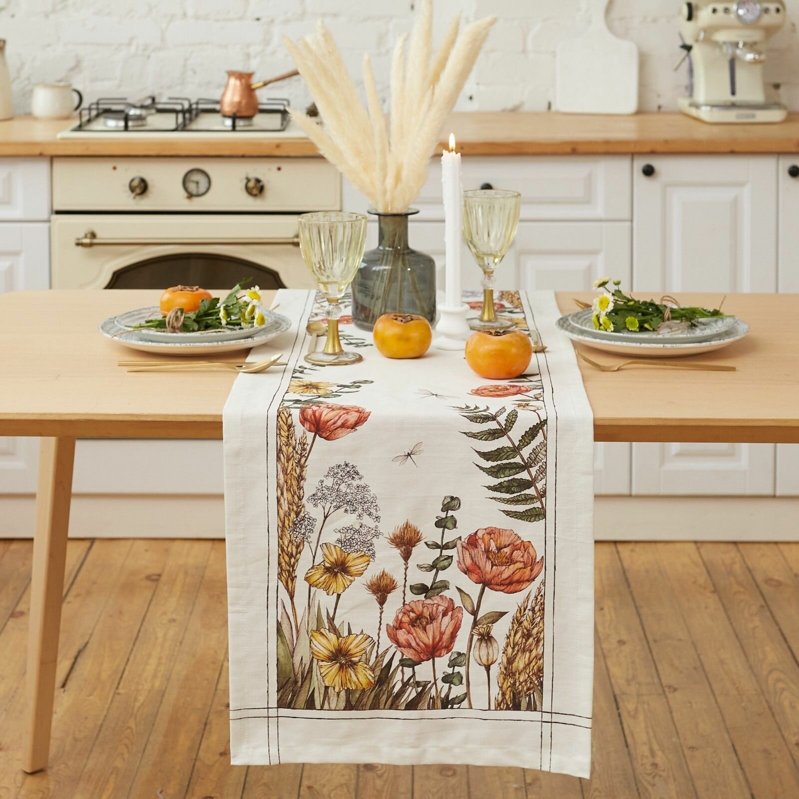Дорожка на стол "Этель" Kitchen collection 40х149 см, 100% хл, репс 220 г/м2
