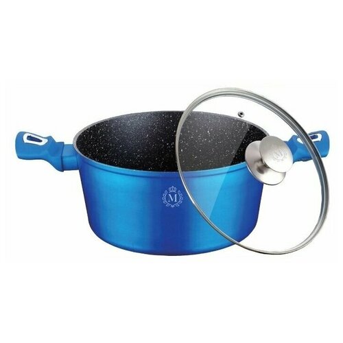 Кастрюля Meisterklasse 6.3л с крышкой Royal Blue Edition Metallic Line MK-1045-28