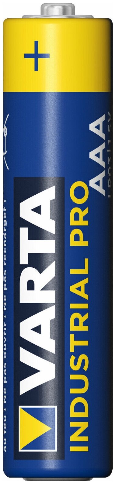 Батарейка AAA щелочная Varta Industrial PRO LR3 в пленке 10 шт.