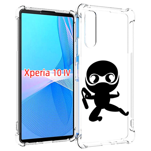 Чехол MyPads Ниндзя для Sony Xperia 10 IV (10-4) задняя-панель-накладка-бампер