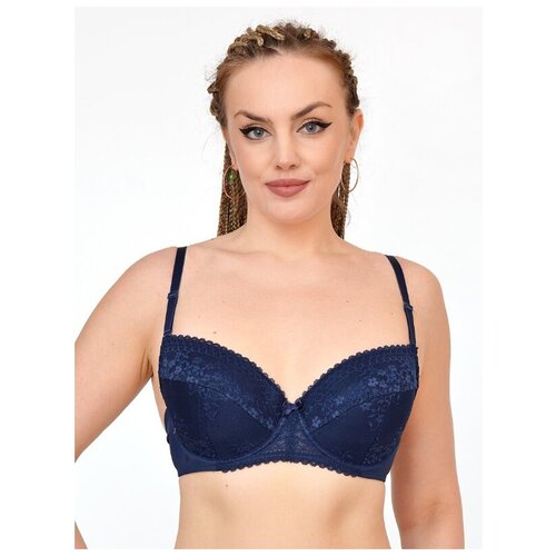 Бюстгальтер формованная чашка Acousma 6504-1 Е, размер 90E, черный (чёрный)