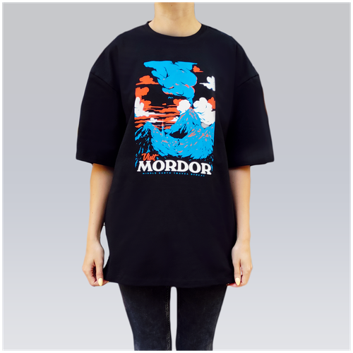 Футболка YARD CATS Оверсайз черная женская Mordor M-XL