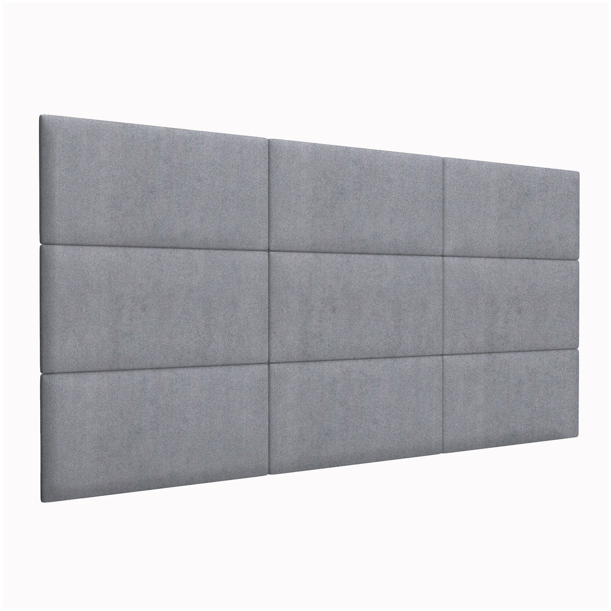 Мягкие обои Alcantara Gray 30х60 см 4 шт.