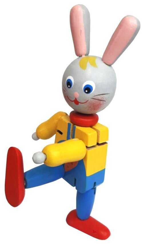 Заяц игрушка подвесная Климо трансформер кукла деревянная марионетка сувенир