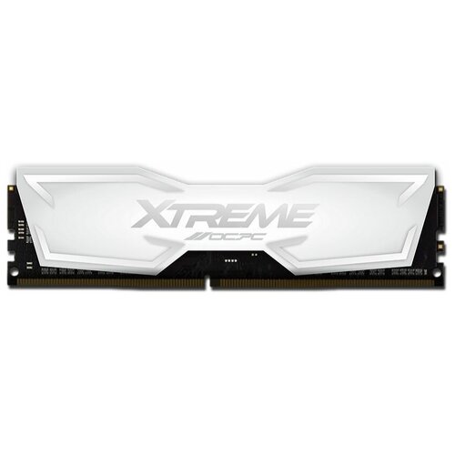 Модуль памяти DDR 4 DIMM 8Gb, 3600Mhz, OCPC XT II MMX8GD436C18W, CL18, WHITE оперативная память для компьютера ocpc xt ii dimm 8gb ddr4 3600 mhz mmx8gd436c18w