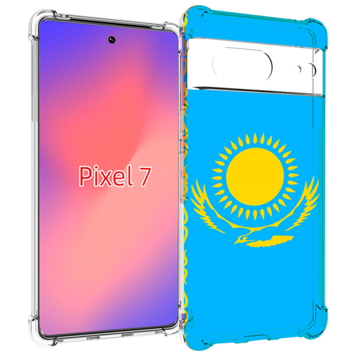 Чехол MyPads флаг Казахстана-1 для Google Pixel 7 задняя-панель-накладка-бампер