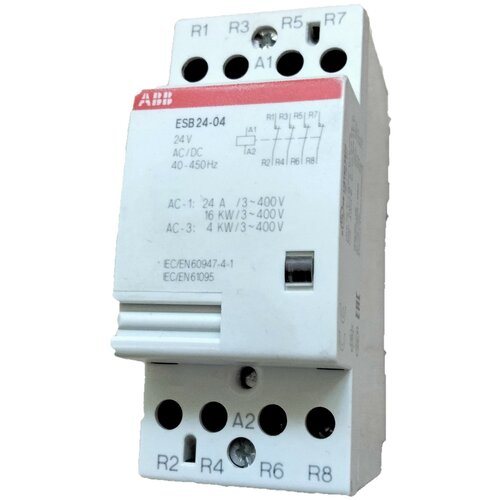 Контактор модульный ESB-24-04 24А кат 220V 4НЗ ABB