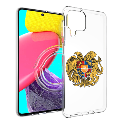 Чехол MyPads герб-армении для Samsung Galaxy M53 (SM-M536) задняя-панель-накладка-бампер