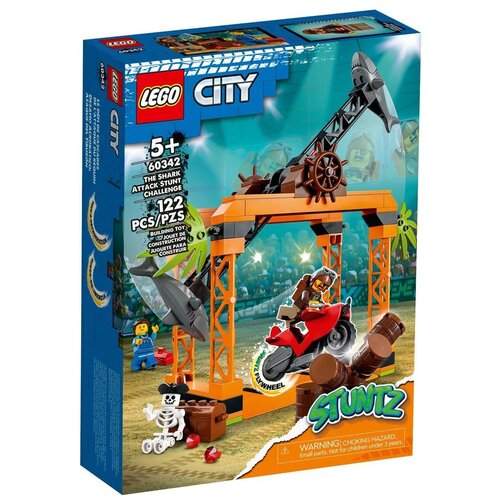 Конструктор LEGO City 60342 The Shark Attack Stunt Challenge, 122 дет. lego 60361 ultimate stunt riders challenge