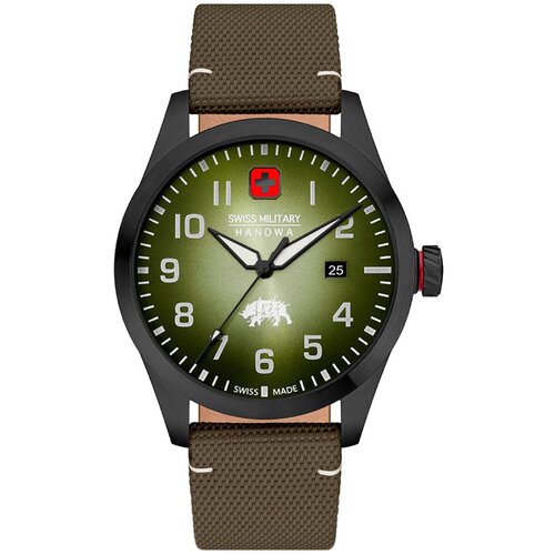 SWISS MILITARY HANOW SMWGN2102330 мужские швейцарские наручные часы с сапфировым стеклом и датой