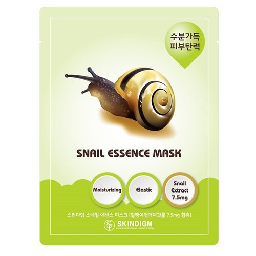 Маска тканевая для лица Skindigm Snail Essence Увлажняющая 25 мл