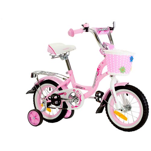 фото Велосипед nameless lady 14 розовый/белый