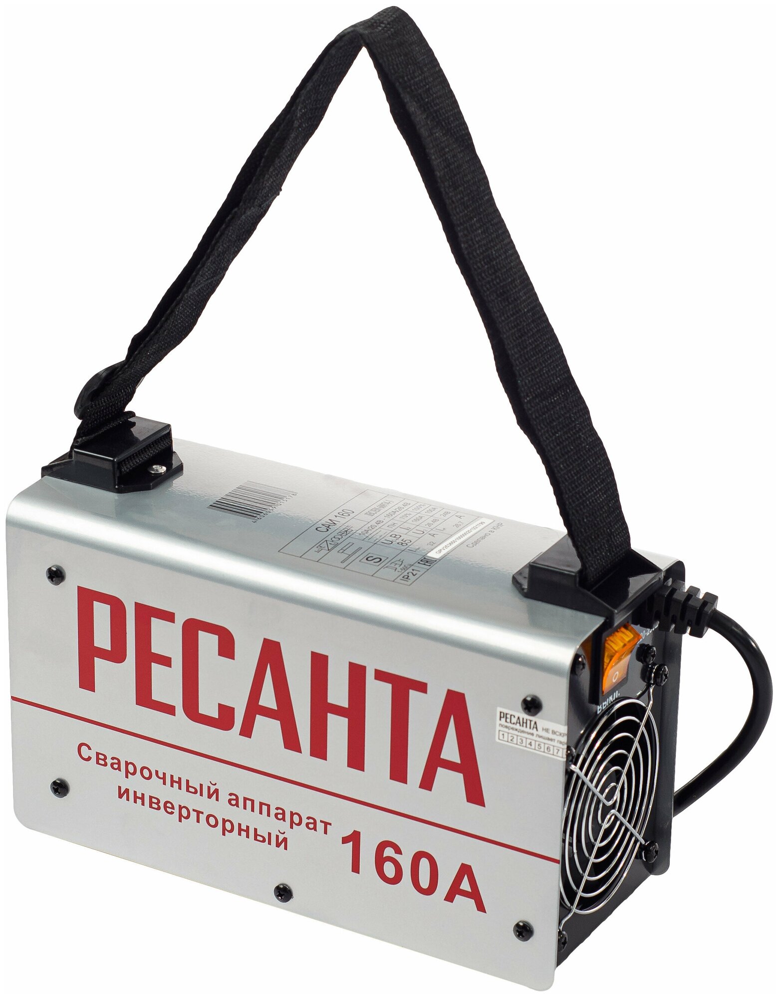 Сварочный аппарат инверторный Ресанта САИ-160 , 160 ампер , комплект кабелей - фотография № 4