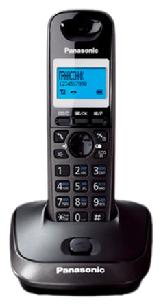 Телефон PANASONIC KX-TG2511RUT, DECT (тёмно-серый)