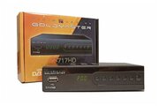 Приставка цифровая (Цифровой телевизионный приемник GoldMaster T-717HD (DVB-T2 / C / IPTV, металл, дисплей, кнопки,))