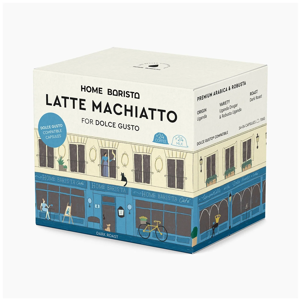 Кофе в капсулах Latte macchiato формата Dolce Gusto (Дольче Густо), 48 шт.