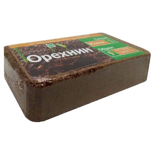 Субстрат Кокосовый в брикете на 9л, 650г, Орехнин