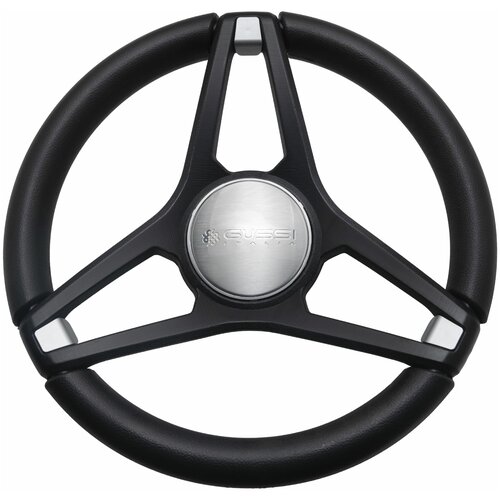 Рулевое колесо для лодки GUSSI MOLINO хром матовый, д.350 мм.