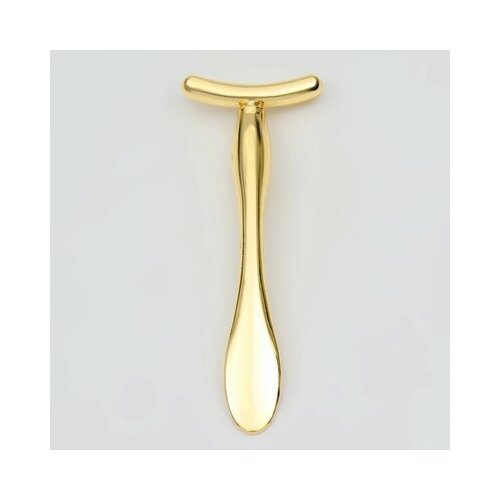 Массажёр длица и зоны декольте с лопаткой металл Beauty Face 103511см золот пакет QF комплект 5 шт Queen fair 119100₽