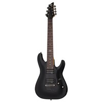 Schecter SGR C-7 BLK семиструнная электрогитара, черная, с чехлом