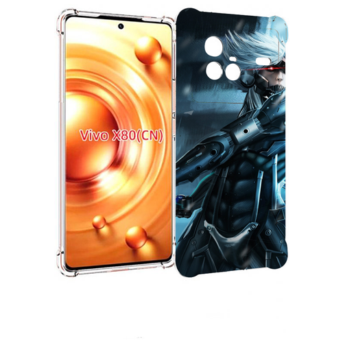 чехол mypads metal gear rising revengeance для vivo y76 5g задняя панель накладка бампер Чехол MyPads Metal Gear Rising Revengeance для Vivo X80 задняя-панель-накладка-бампер