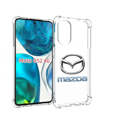Чехол MyPads mazda-мазда-4 мужской для Motorola Moto G82 / Moto G52 задняя-панель-накладка-бампер