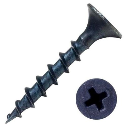 Саморезы черные по дереву 4,2х76 мм, (1кг/200шт) оксидированные