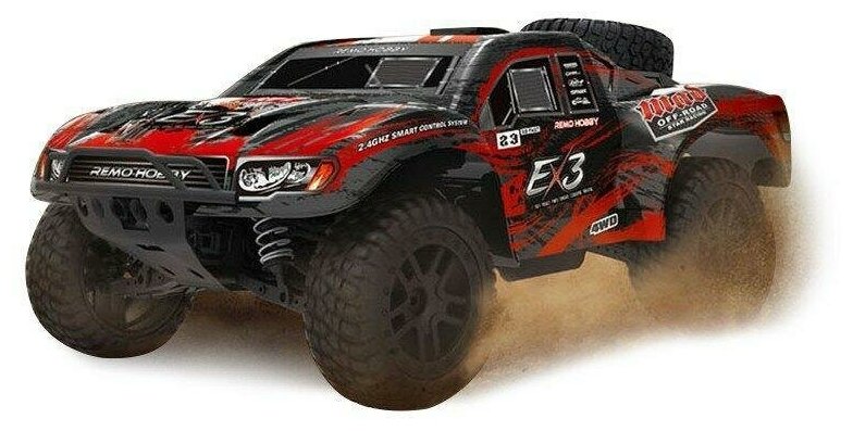 Радиоуправляемый шорт-корс Remo Hobby 10EX3 4WD RTR масштаб 1:10 2.4G - RH10EX3PRO-RED