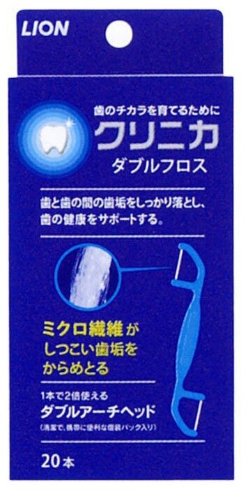 Зубная нить Lion Clinica Sponge Floss двухсторонняя - фото №3