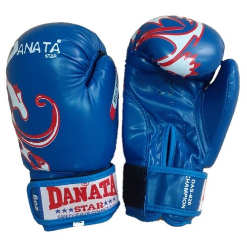 Боксерские перчатки Danata Star Champion 10 oz синие боксерские перчатки из натуральной кожи danata star hunter 10 oz синие