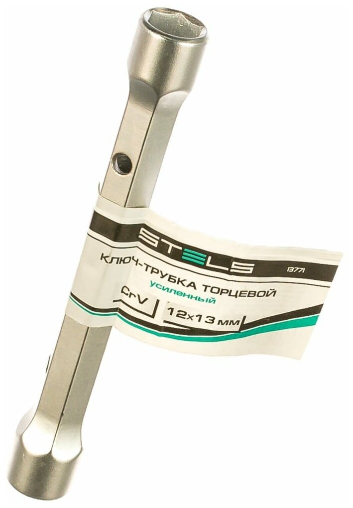 Ключ трубчатый торцевой усиленный, 12х13 мм, CrV Stels