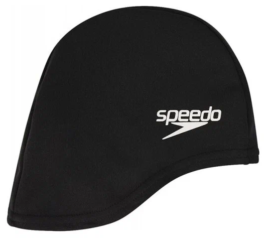 Шапочка для плавания детская SPEEDO Polyester Cap Jr , арт.8-710110001, черный, полиэстер