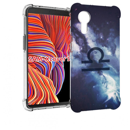 чехол mypads explore для samsung galaxy xcover 5 задняя панель накладка бампер Чехол MyPads знак зодиака весы 5 для Samsung Galaxy Xcover 5 задняя-панель-накладка-бампер