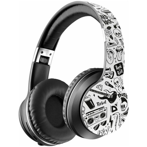 Наушники Defender FreeMotion B595 беспроводные с микрофоном Micro-USB Bluetooth черный принт 91900₽